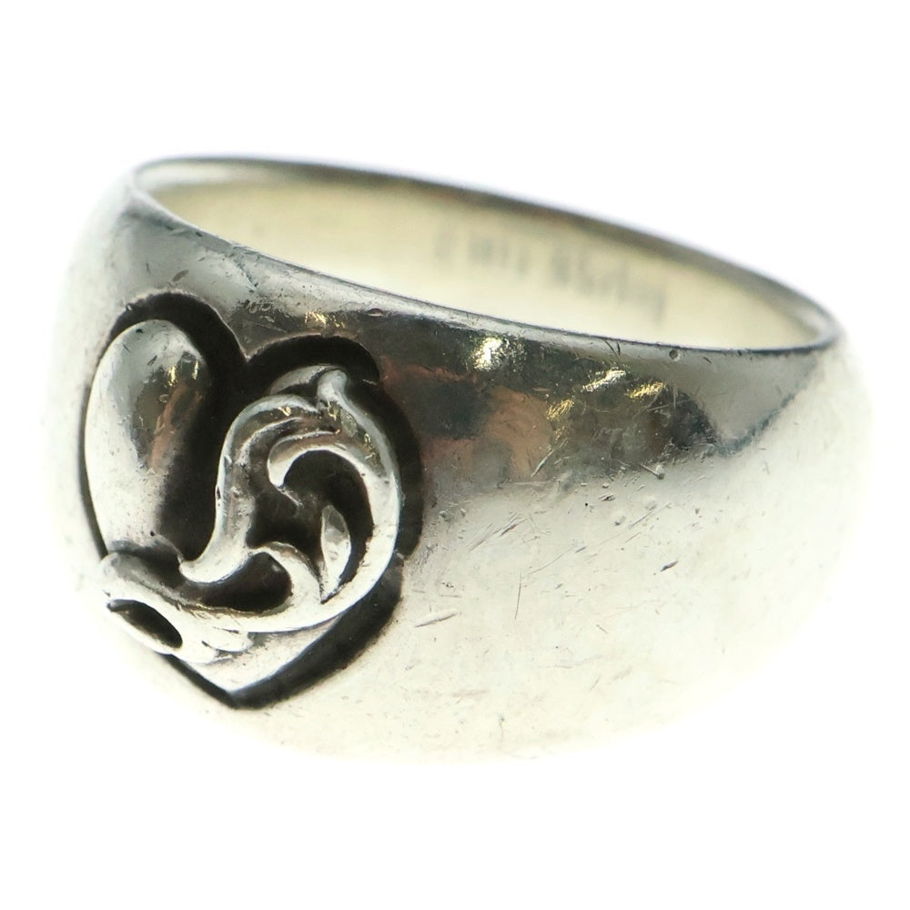 CHROME HEARTS(クロムハーツ) HEART IN BAND ハートインバンド リング シルバー