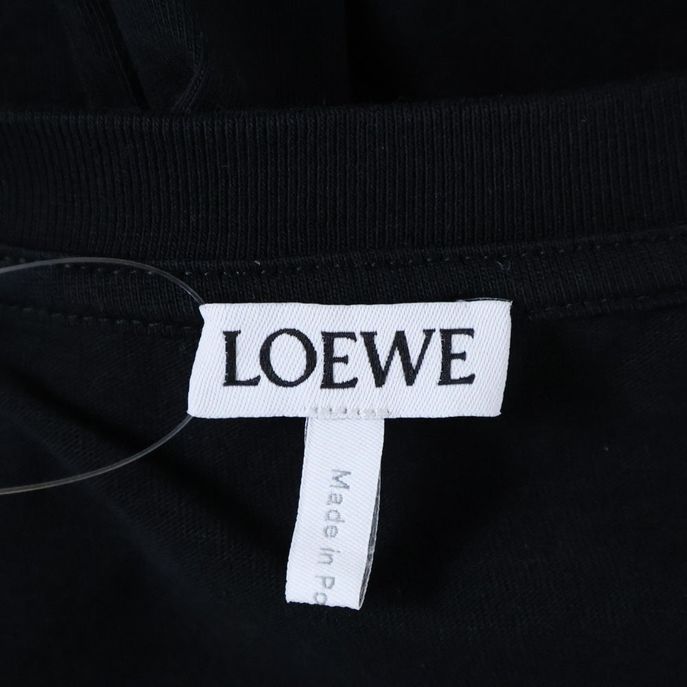 LOEWE(ロエベ) ANAGRAM POCKET T-SHIRT アナグラム ポケット刺繍 Tシャツ 半袖カットソー ブラック