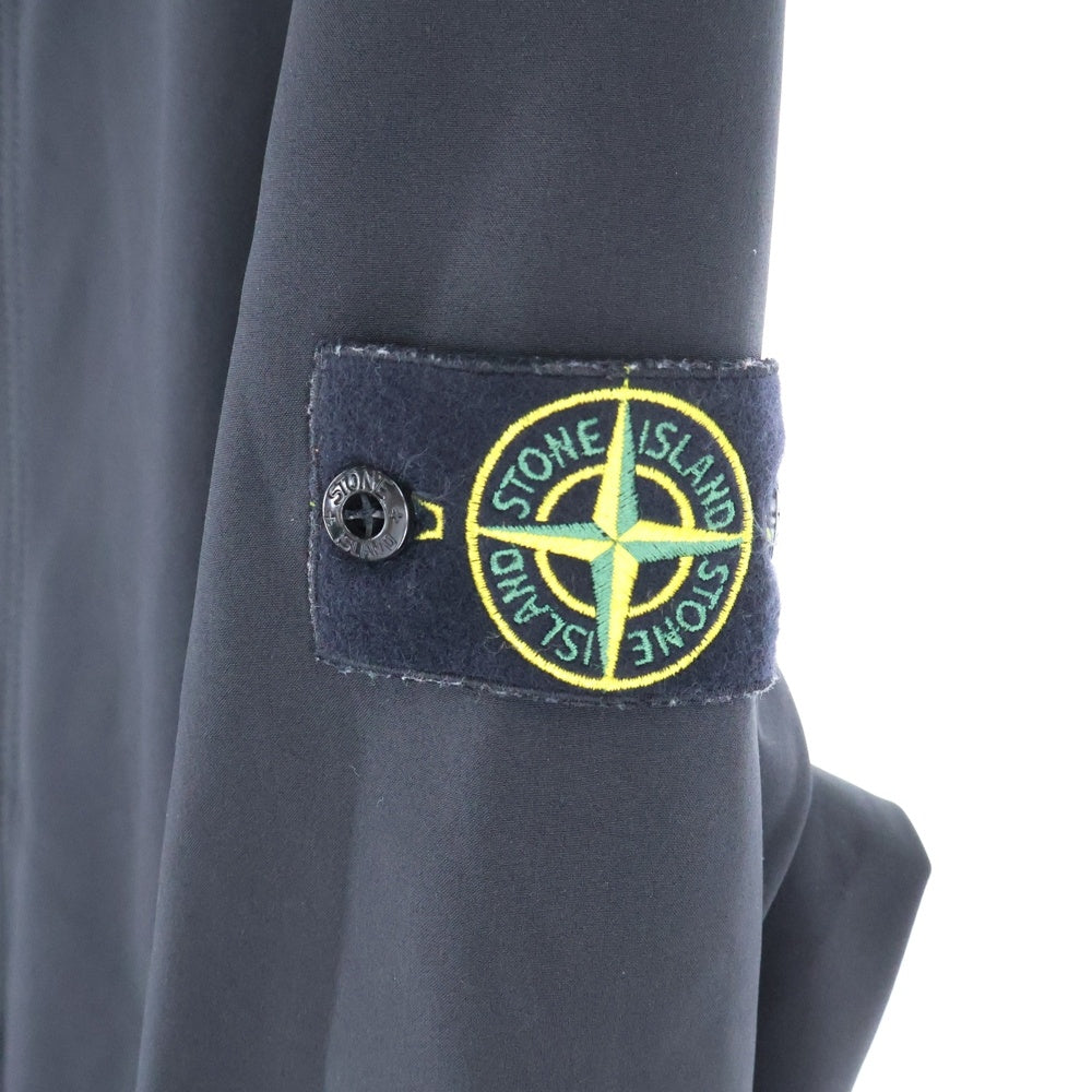 STONE ISLAND(ストーンアイランド) 22AW 袖ロゴワッペン付 フーデッドジャケット ブラック K1S154100090S0A22