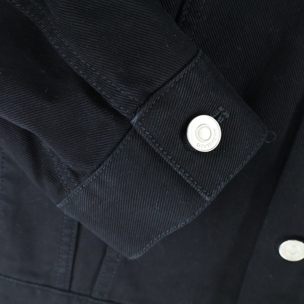 GIVENCHY(ジバンシィ) 4Gロゴスタッズ コットン デニムジャケット ブラック B M00Q650KK