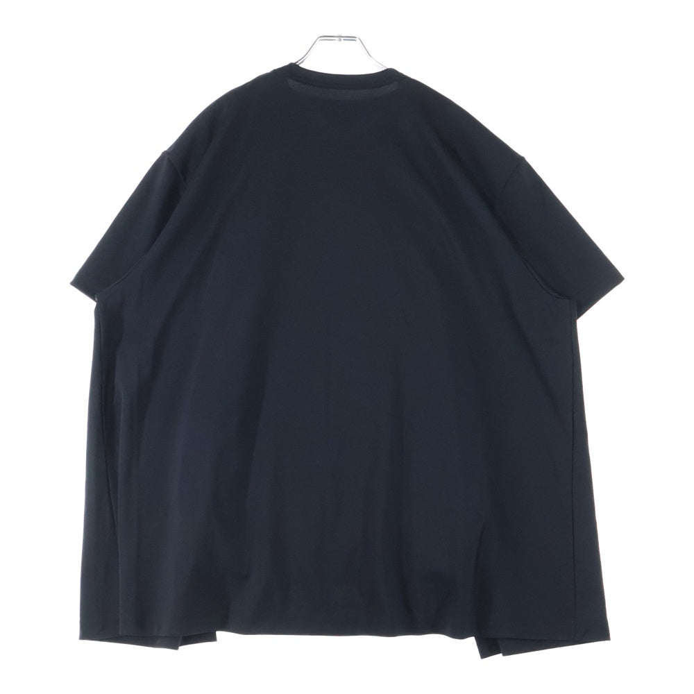 COMME des GARCONS HOMME PLUS(コムデギャルソンオムプリュス) 24AW 2枚仕立て レイヤード Tシャツ 半袖カットソー ブラック/ホワイト PN-T014