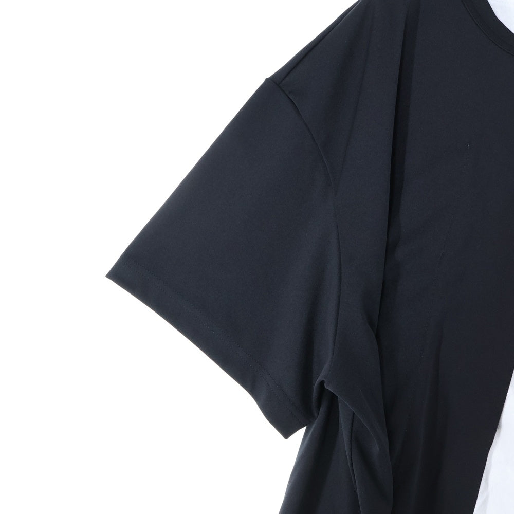 COMME des GARCONS HOMME PLUS(コムデギャルソンオムプリュス) 24AW 2枚仕立て レイヤード Tシャツ 半袖カットソー ブラック/ホワイト PN-T014