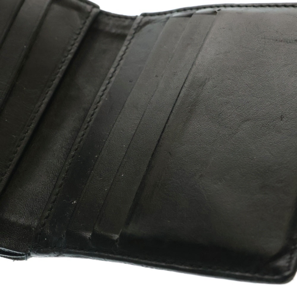 Maison Margiela(メゾンマルジェラ) フリップフラップ ウォレット レザー 2つ折り財布 S35UI0516 ブラック