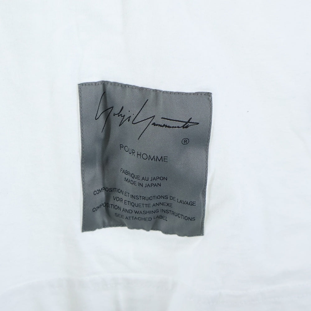 Yohji Yamamoto(ヨウジヤマモト) 23SS ×NEIGHBORHOOD Front Logo S/S ネイバーフッド 半袖Tシャツ ホワイト HZ-T61-286