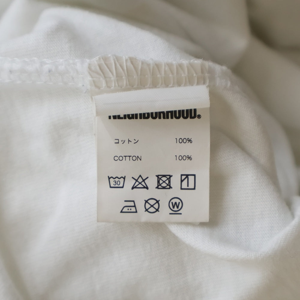 Yohji Yamamoto(ヨウジヤマモト) 23SS ×NEIGHBORHOOD Front Logo S/S ネイバーフッド 半袖Tシャツ ホワイト HZ-T61-286