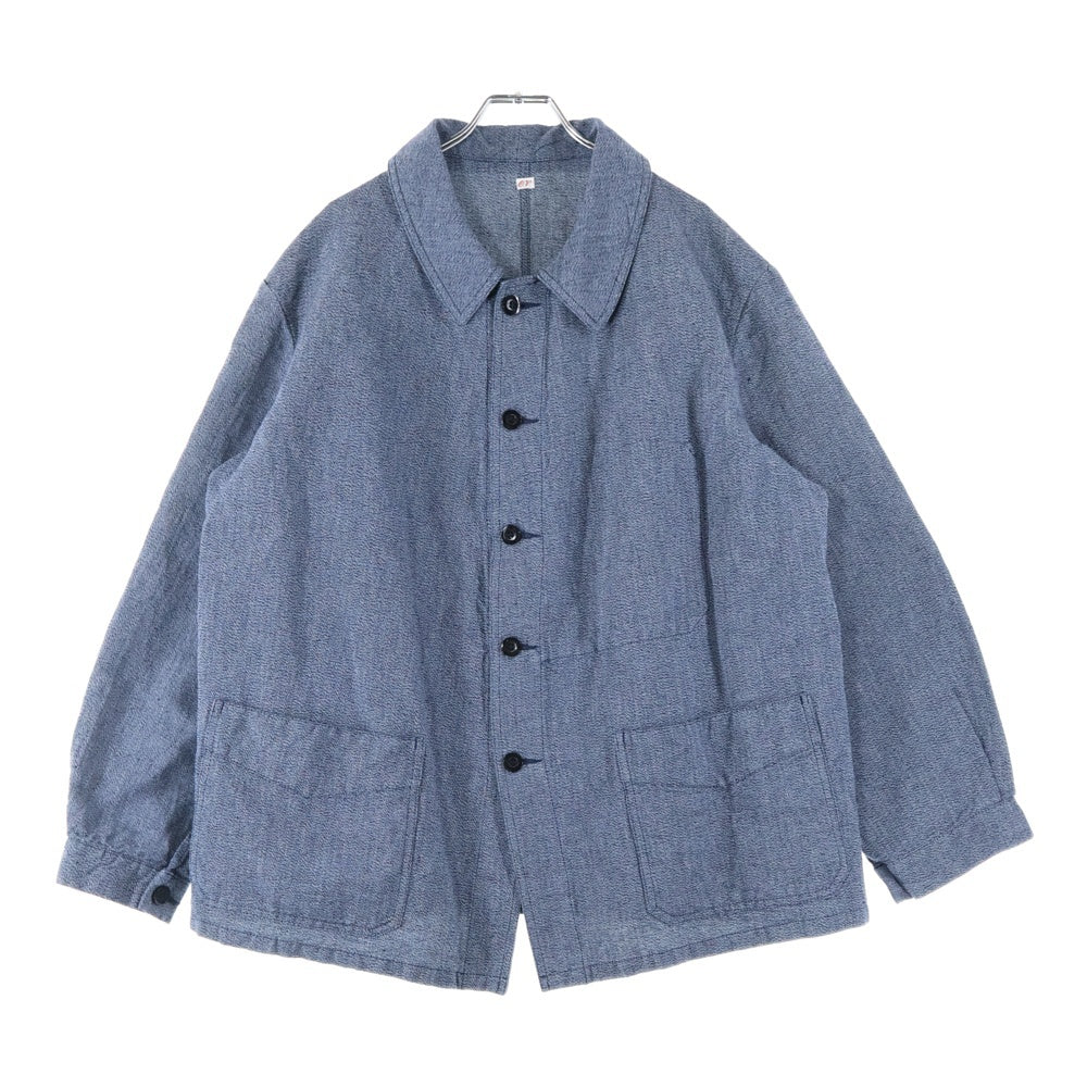OUTIL(ウティ) VESTE THIERS カバーオール ユーロワーク ブルー OV-T014