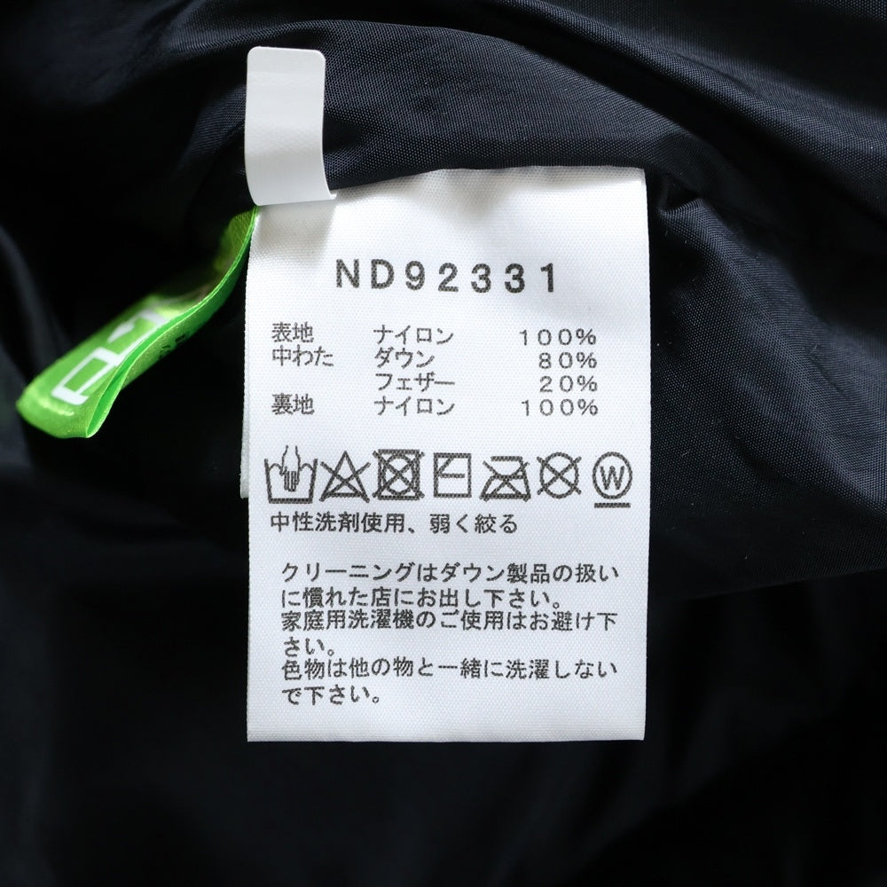 THE NORTH FACE(ザノースフェイス) ND92331 ヌプシフーディ NUPTSE HOODIE ブラック