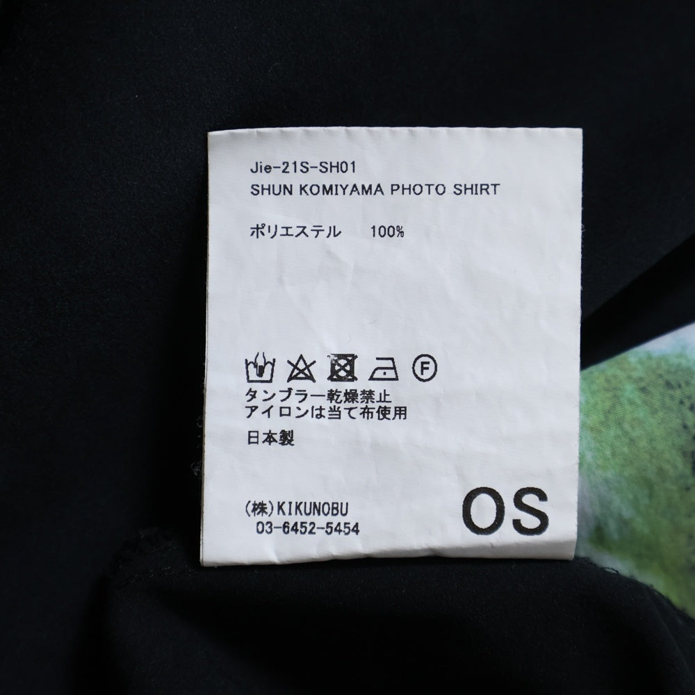 Jieda(ジエダ) 21SS SHUN KOMIYAMA PHOTO SHIRT シュン コミヤマ 総柄 半袖シャツ マルチカラー Jie-21S-SH01