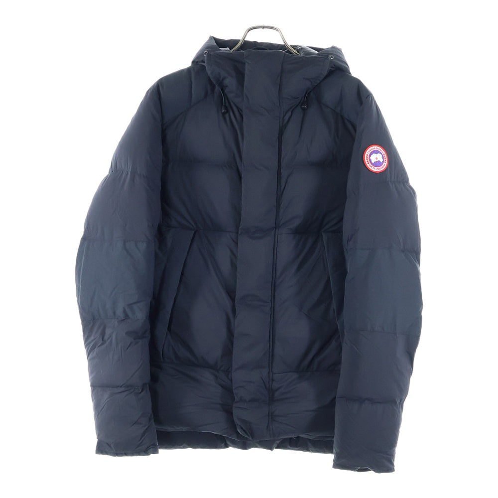 CANADA GOOSE(カナダグース) Armstrong Hoody 袖ロゴワッペン フード付き ダウンジャケット ブラック 5076M
