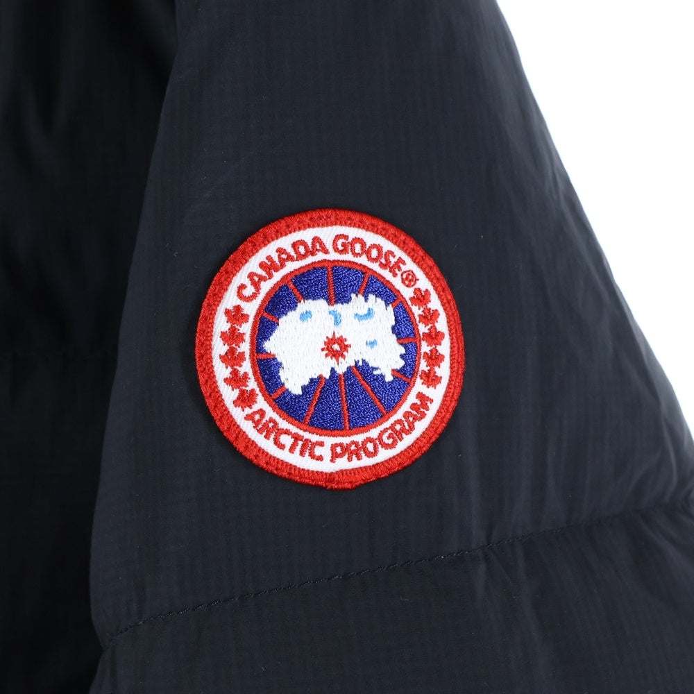 CANADA GOOSE(カナダグース) Armstrong Hoody 袖ロゴワッペン フード付き ダウンジャケット ブラック 5076M