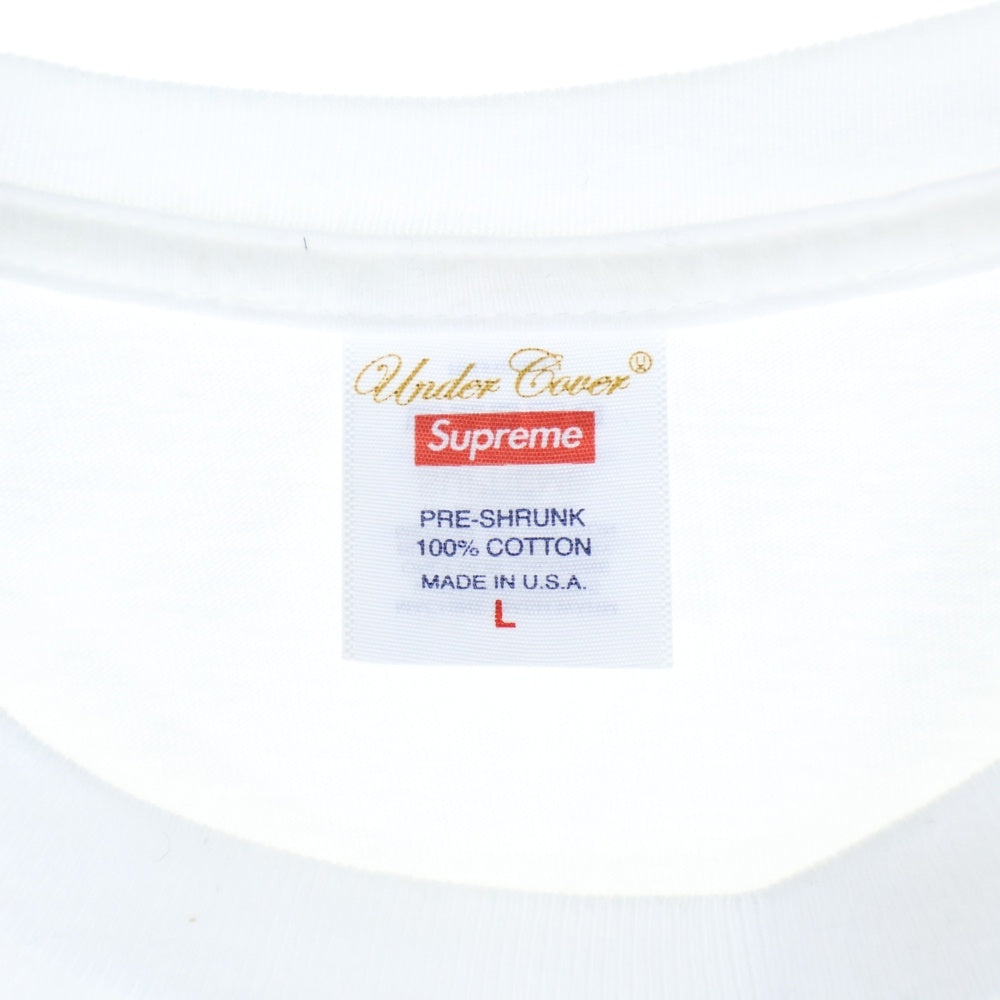 SUPREME(シュプリーム) 23SS ×Under Cover アンダーカバー フロントプリント クルーネック 半袖Tシャツ ホワイト