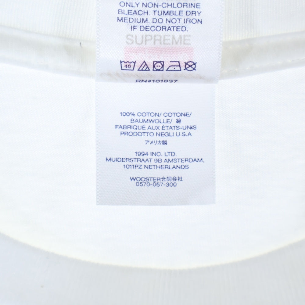 SUPREME(シュプリーム) 23SS ×Under Cover アンダーカバー フロントプリント クルーネック 半袖Tシャツ ホワイト