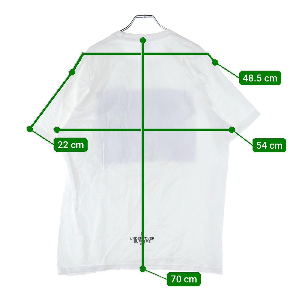 SUPREME(シュプリーム) 23SS ×Under Cover アンダーカバー フロントプリント クルーネック 半袖Tシャツ ホワイト