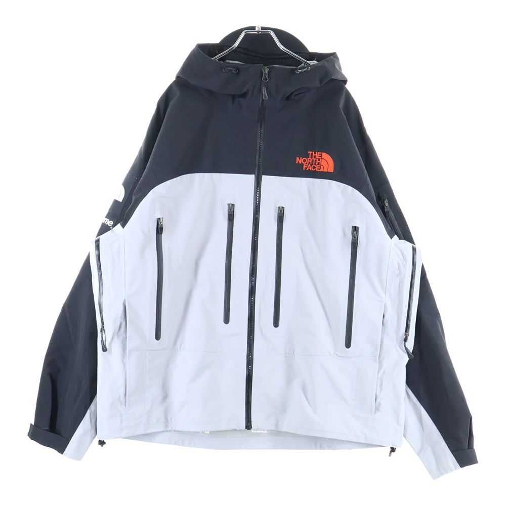 SUPREME(シュプリーム) 22AW×THE NORTH FACE Taped Seam Shell Jacke テープド シーム シェル ジャケット ナイロンマウンテンパーカー グレー/ブラック NP52207I