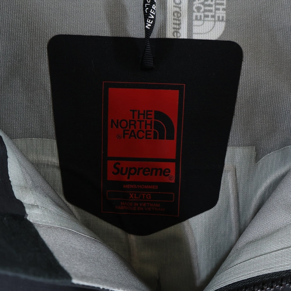 SUPREME(シュプリーム) 22AW×THE NORTH FACE Taped Seam Shell Jacke テープド シーム シェル ジャケット ナイロンマウンテンパーカー グレー/ブラック NP52207I