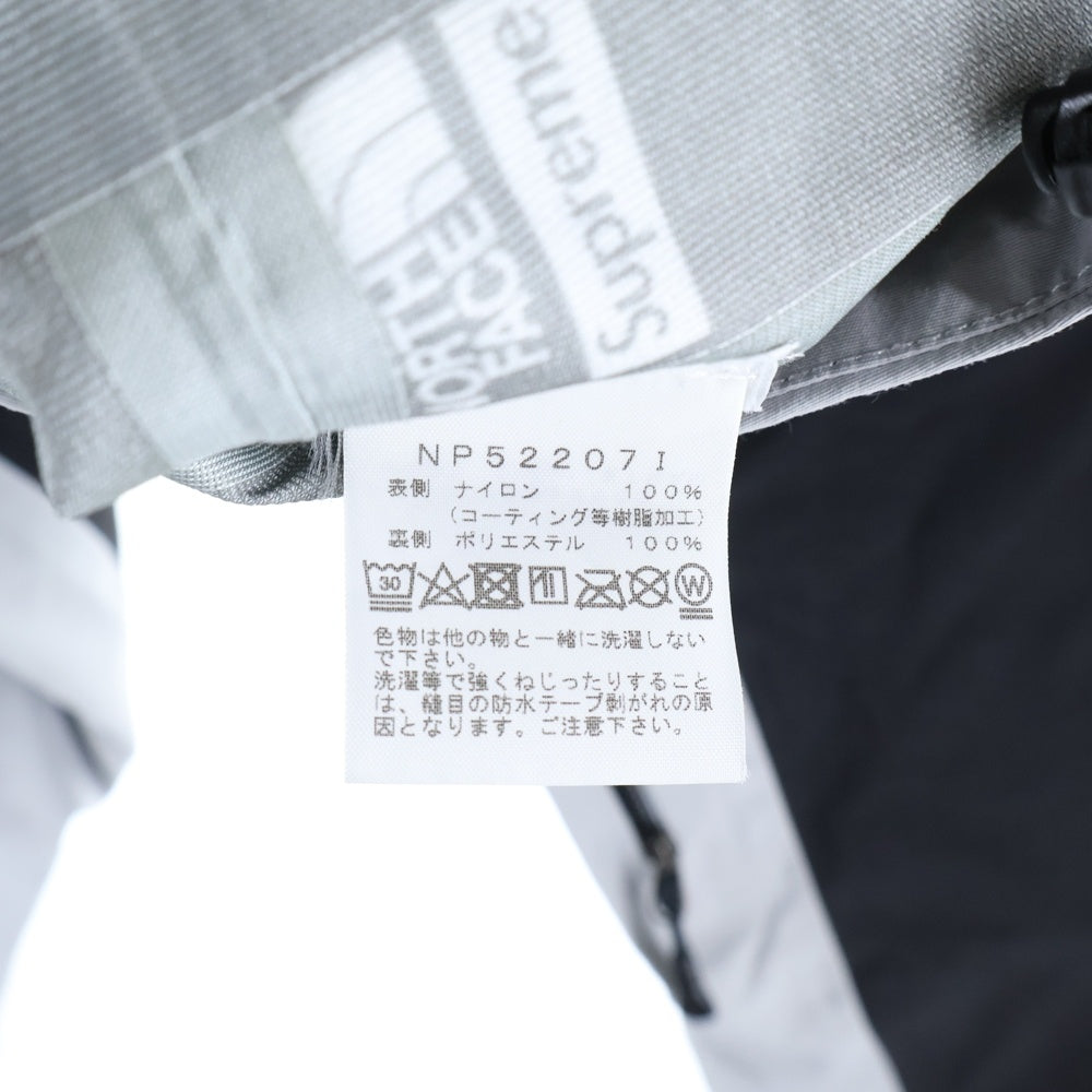 SUPREME(シュプリーム) 22AW×THE NORTH FACE Taped Seam Shell Jacke テープド シーム シェル ジャケット ナイロンマウンテンパーカー グレー/ブラック NP52207I