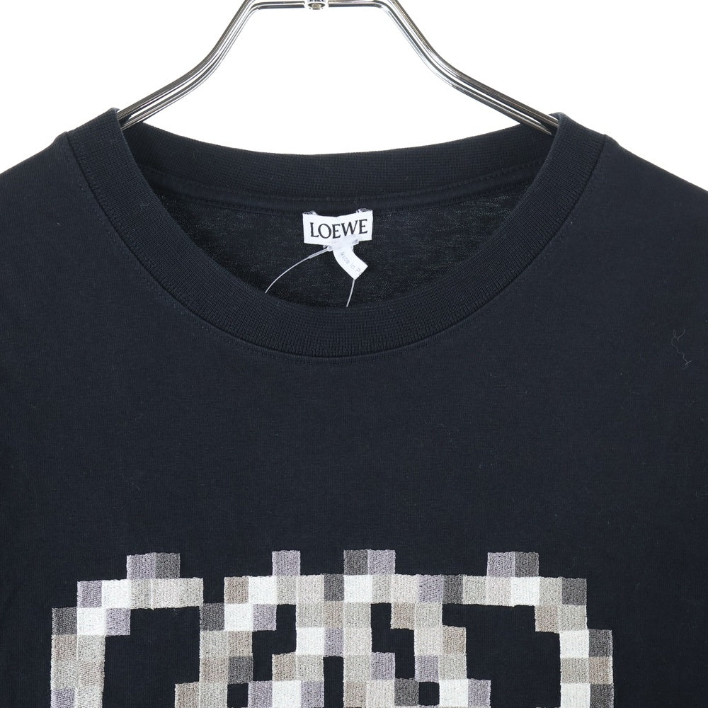 LOEWE(ロエベ) ピクセルアナグラム フロント刺繍 カットソー クルーネックTシャツ H526Y22XAD