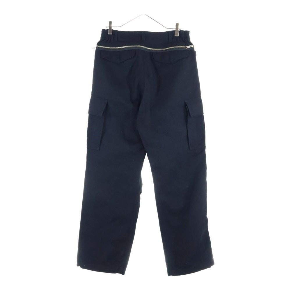 UNDERCOVER(アンダーカバー) 23AW ビーズ装飾 ウールカーゴパンツ ブラック UC2C4513