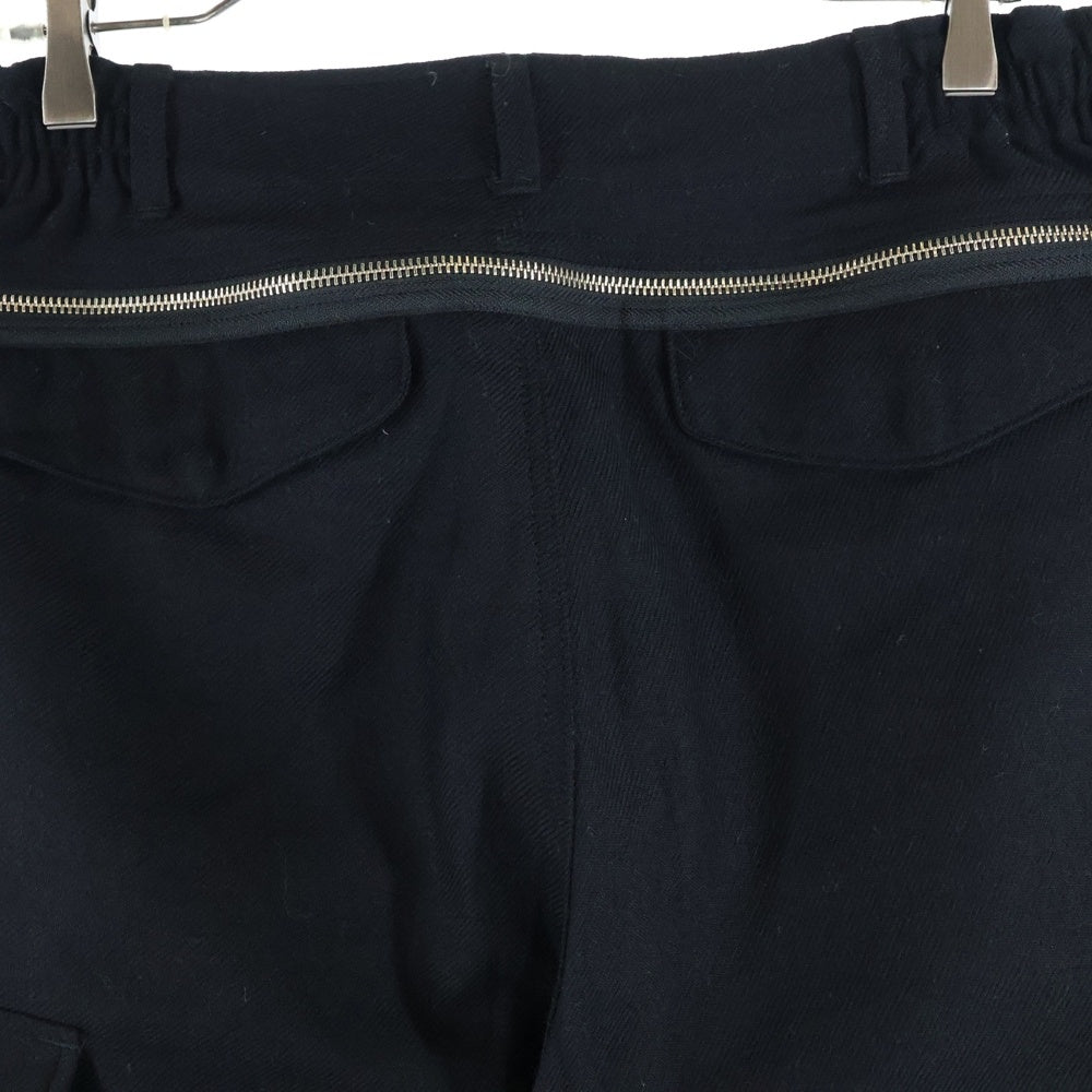 UNDERCOVER(アンダーカバー) 23AW ビーズ装飾 ウールカーゴパンツ ブラック UC2C4513