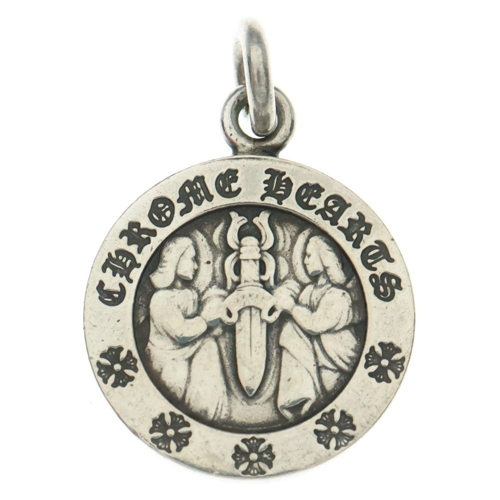 CHROME HEARTS(クロムハーツ) CHRM ANGL MDL V2 エンジェルメダルチャーム ペンダントトップ シルバーBCA229