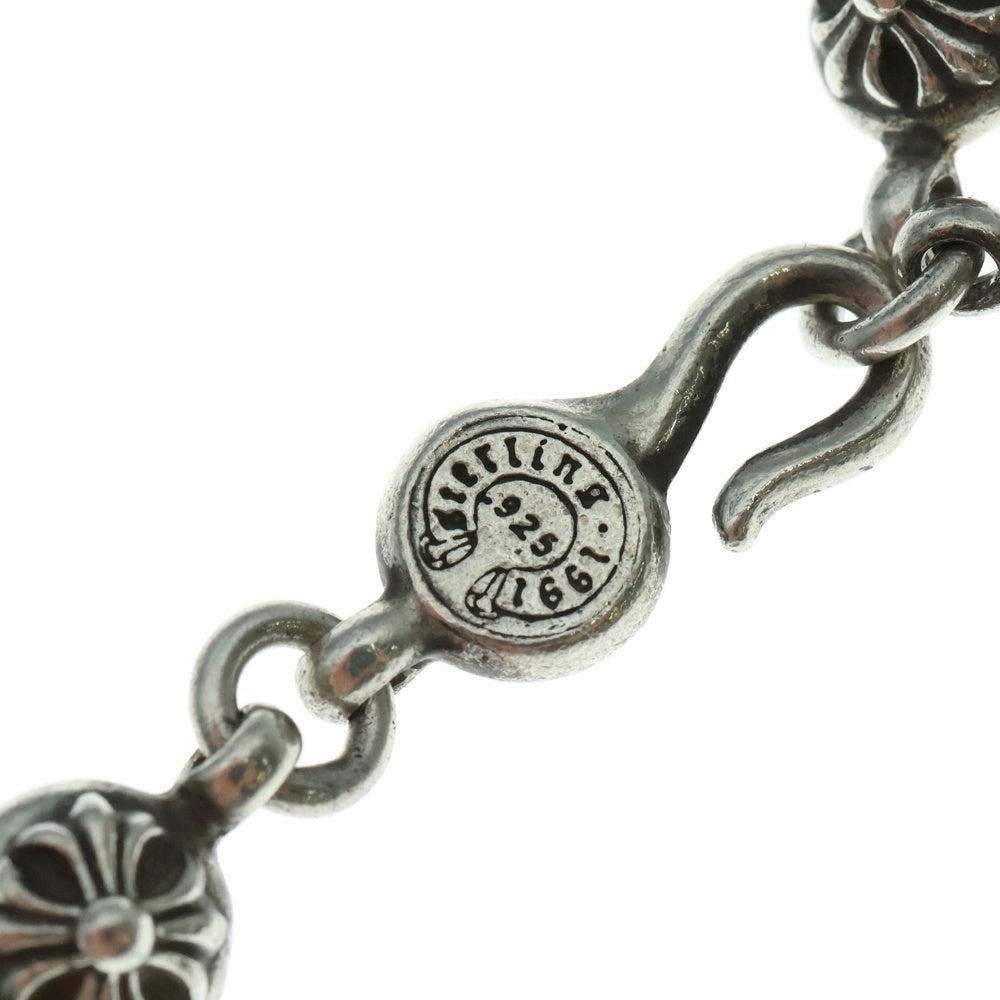 CHROME HEARTS(クロムハーツ) #1 CRSBL CHN FILIG CROSS クロスボールチェーンSフィリグリー シルバーネックレス