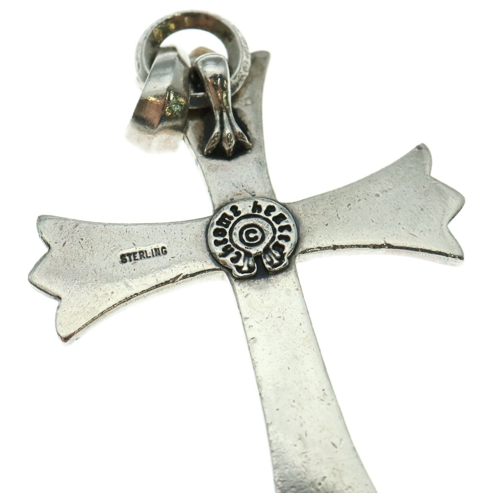 CHROME HEARTS(クロムハーツ) LG W BALE ラージCHクロス Wベイル ネックレストップ シルバー BCA393