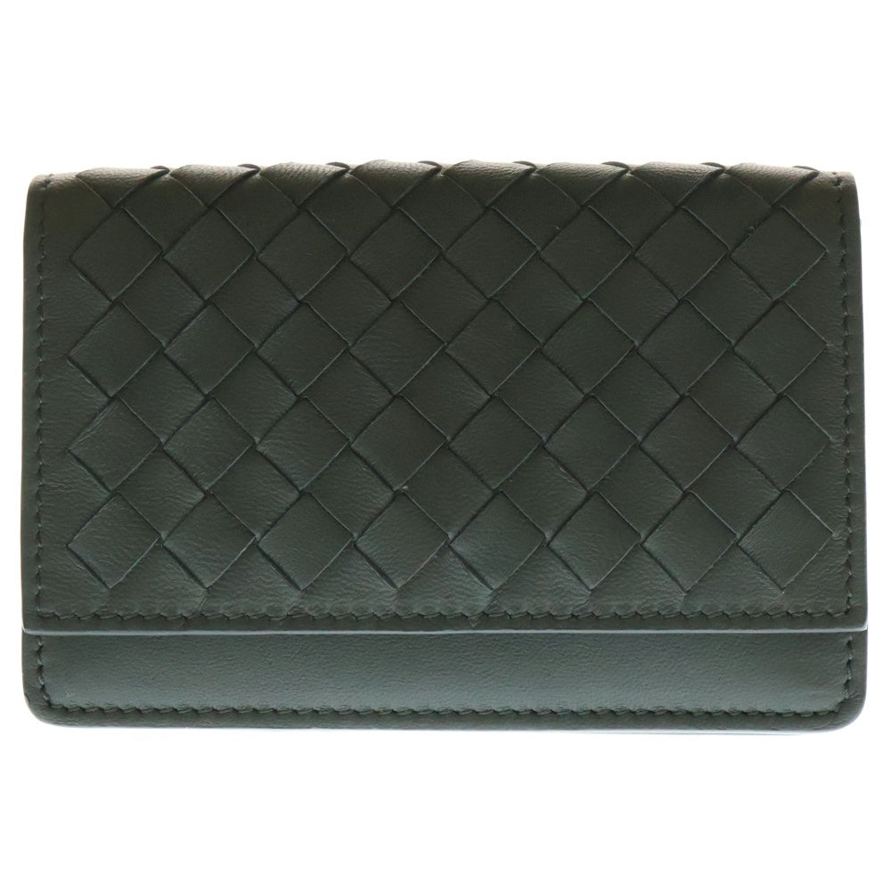 BOTTEGA VENETA(ボッテガヴェネタ) エンベロープ イントレチャート カードホルダー 名刺入れ カーキ