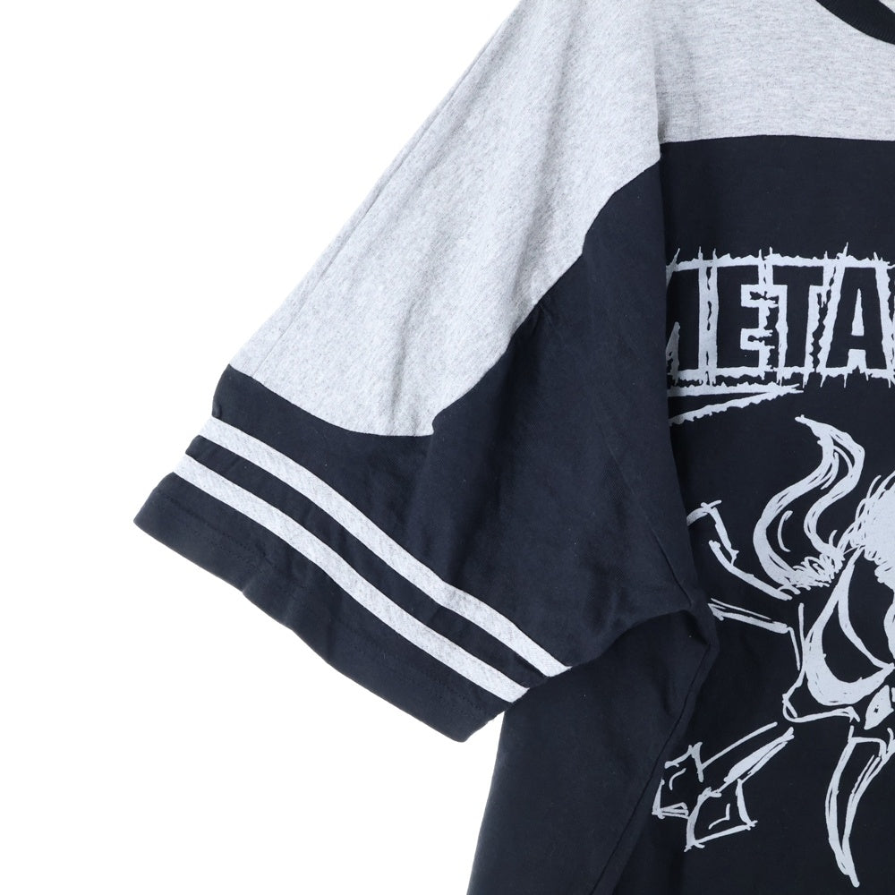 VINTAGE(ヴィンテージ) 00's METALLICA メタリカ フットボールTシャツ 半袖カットソー ブラック/グレー