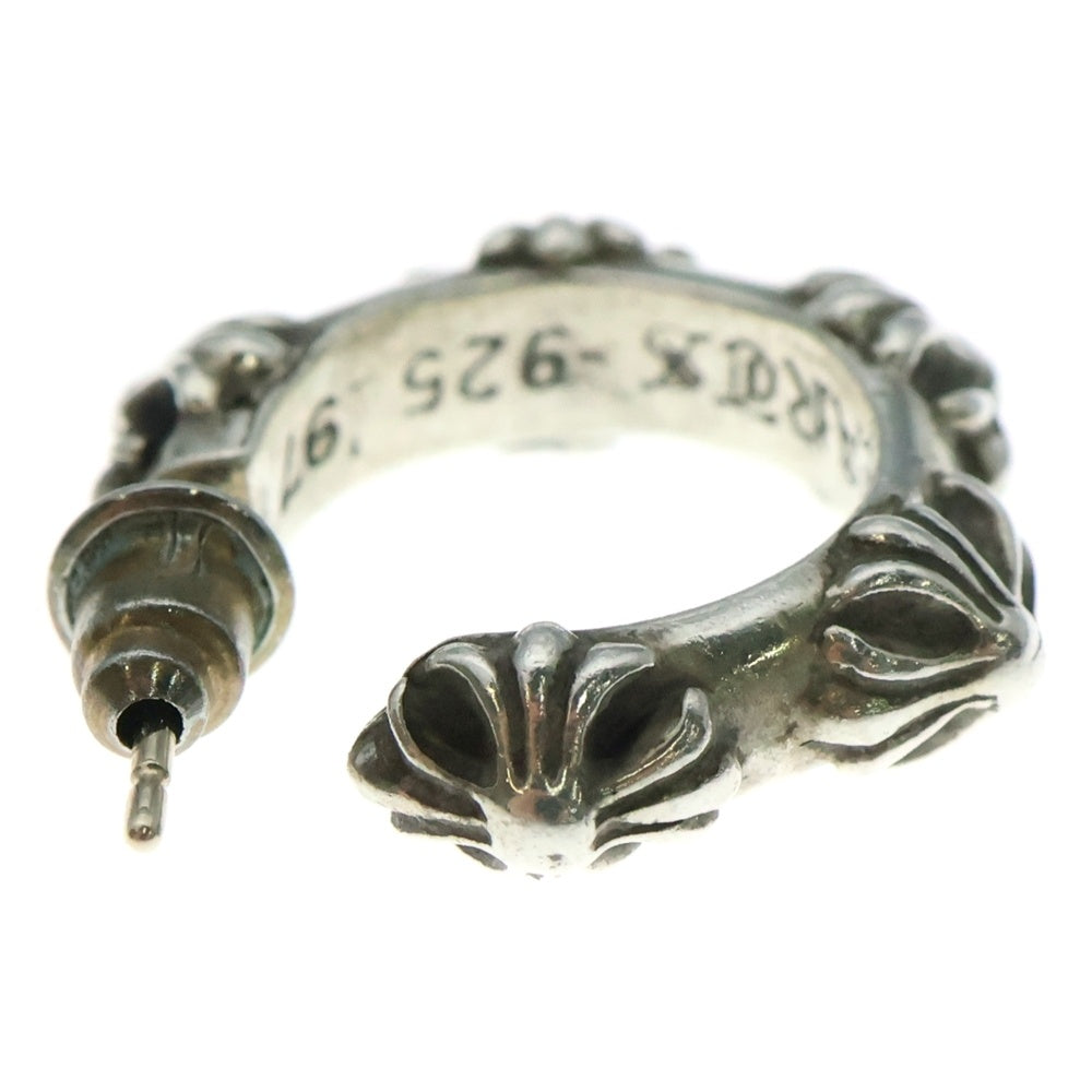 CHROME HEARTS(クロムハーツ) HOOP CROSS クロスバンド フープピアス シルバー BCA100