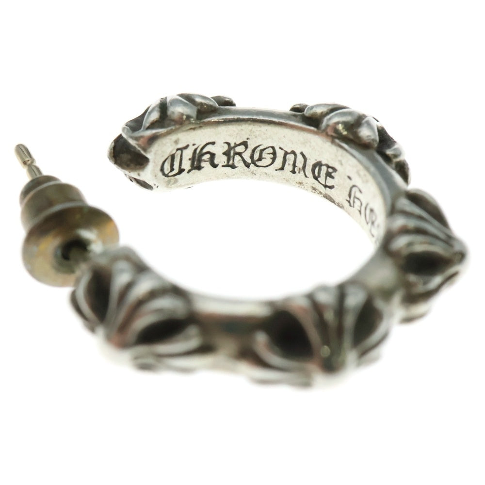 CHROME HEARTS(クロムハーツ) HOOP CROSS クロスバンド フープピアス シルバー BCA100
