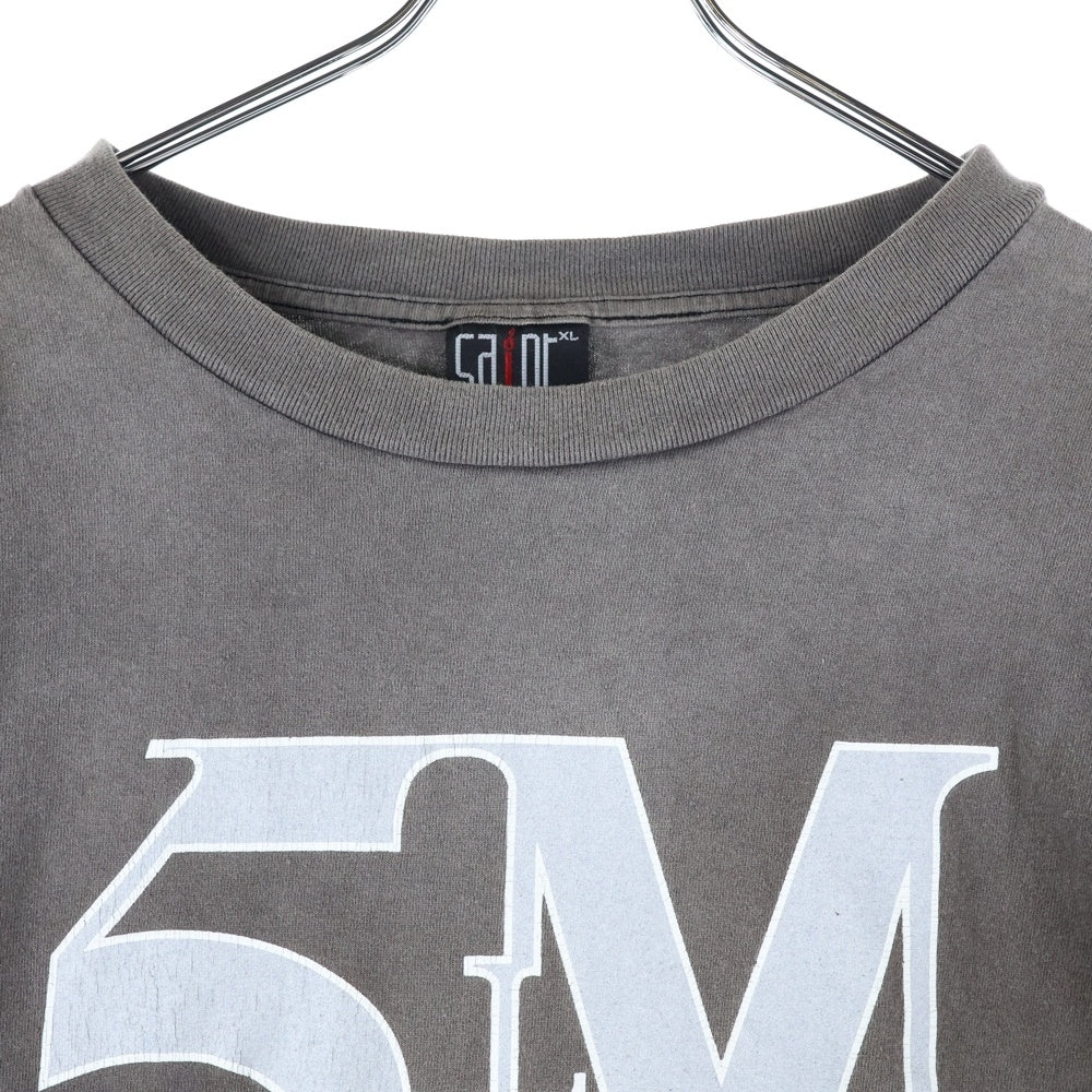 SAINT MICHAEL(セントマイケル) SM-A21-0000-022 21AW STMYES LS TEE ヴィンテージ加工 ロングスリーブ カットソー 長袖Tシャツ グレー
