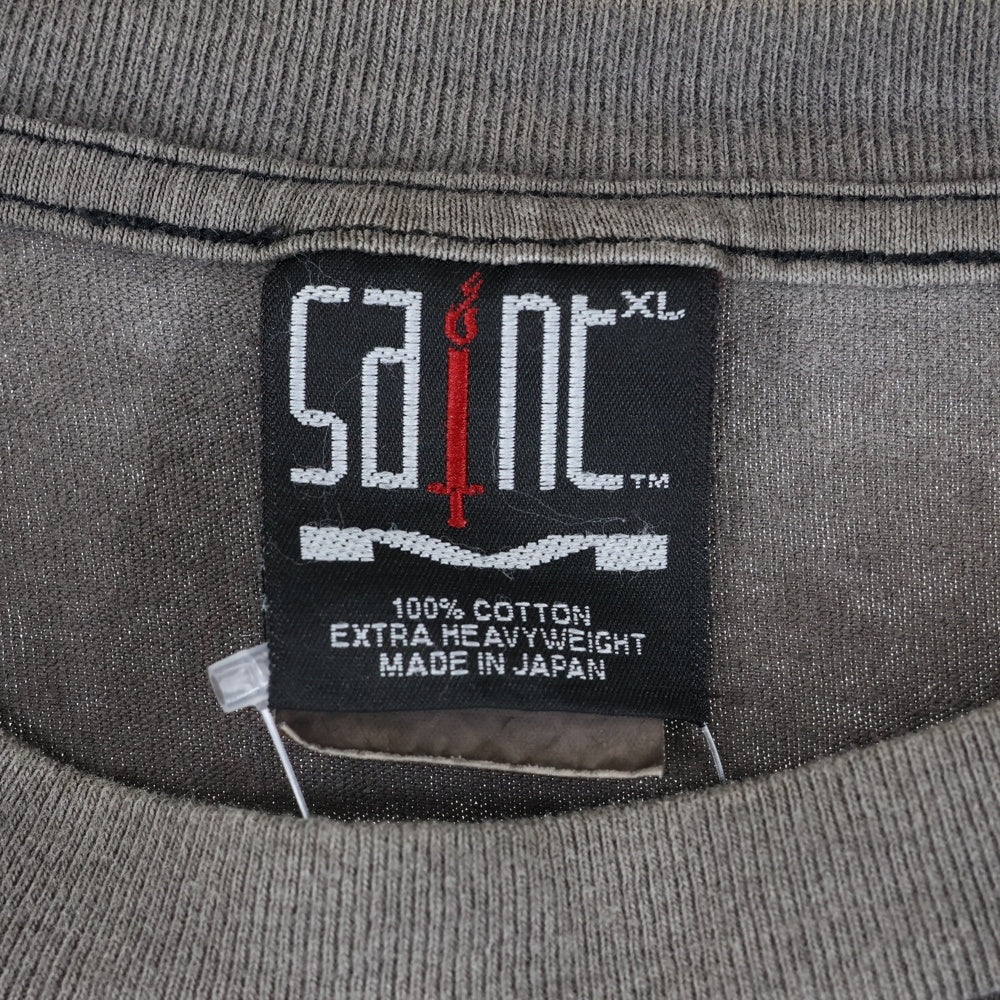 SAINT MICHAEL(セントマイケル) SM-A21-0000-022 21AW STMYES LS TEE ヴィンテージ加工 ロングスリーブ カットソー 長袖Tシャツ グレー