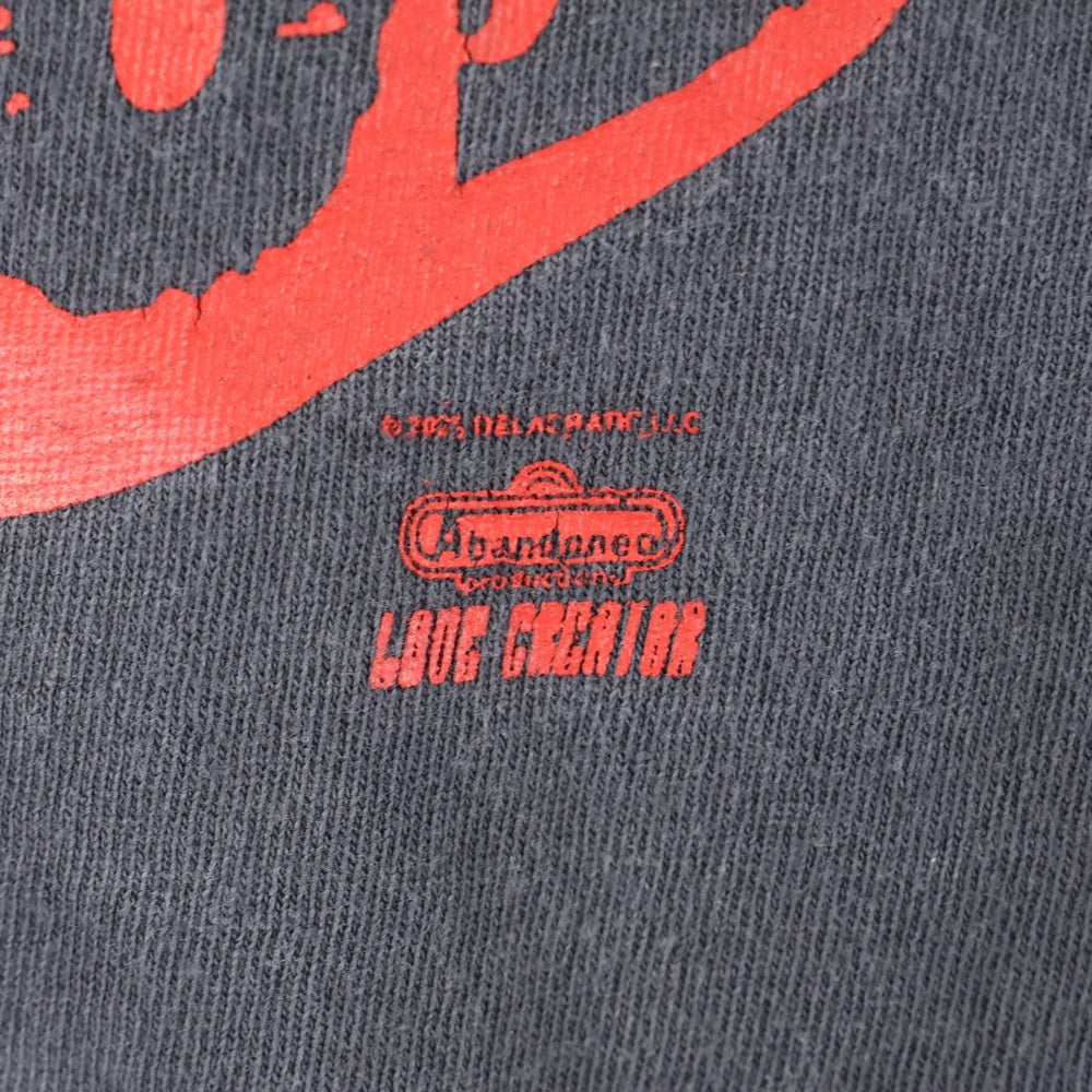 SAINT MICHAEL(セントマイケル) SM-HR1-0000-C18 25AW DE LA SOUL DLS_SS TEE デラ ソウル 両面プリント半袖Tシャツ カットソー ブラック