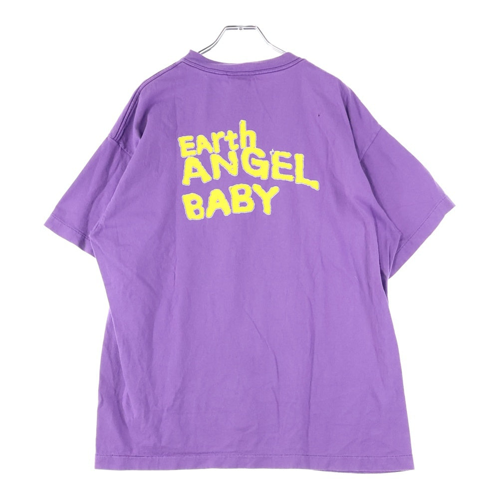 SAINT MICHAEL(セントマイケル) SM-YS8-0000-014 SS TEE UNIVERSAL Tシャツ カットソー 半袖 プリント ヴィンテージ加工 パープル