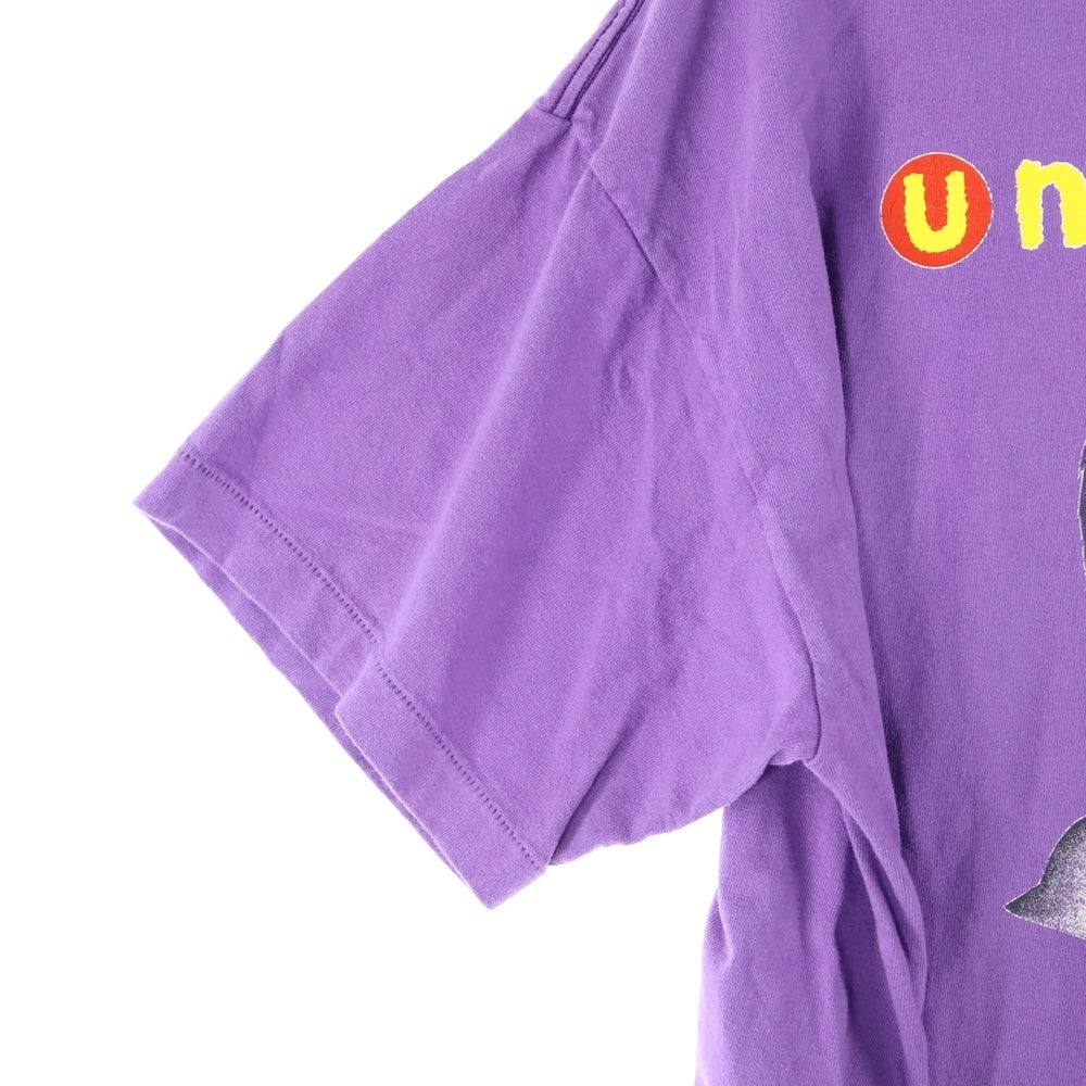 SAINT MICHAEL(セントマイケル) SM-YS8-0000-014 SS TEE UNIVERSAL Tシャツ カットソー 半袖 プリント ヴィンテージ加工 パープル