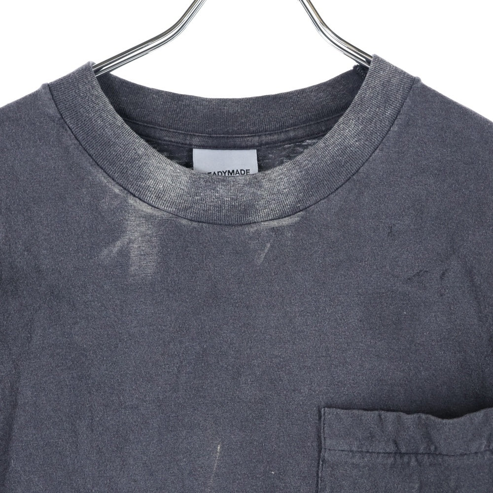 SAINT MICHAEL(セントマイケル) ×READY MADE RE-CO-BK-00-00-278 SS T-SHIRT POCKET 半袖Tシャツ クルーネック ポケットTシャツ ブラック