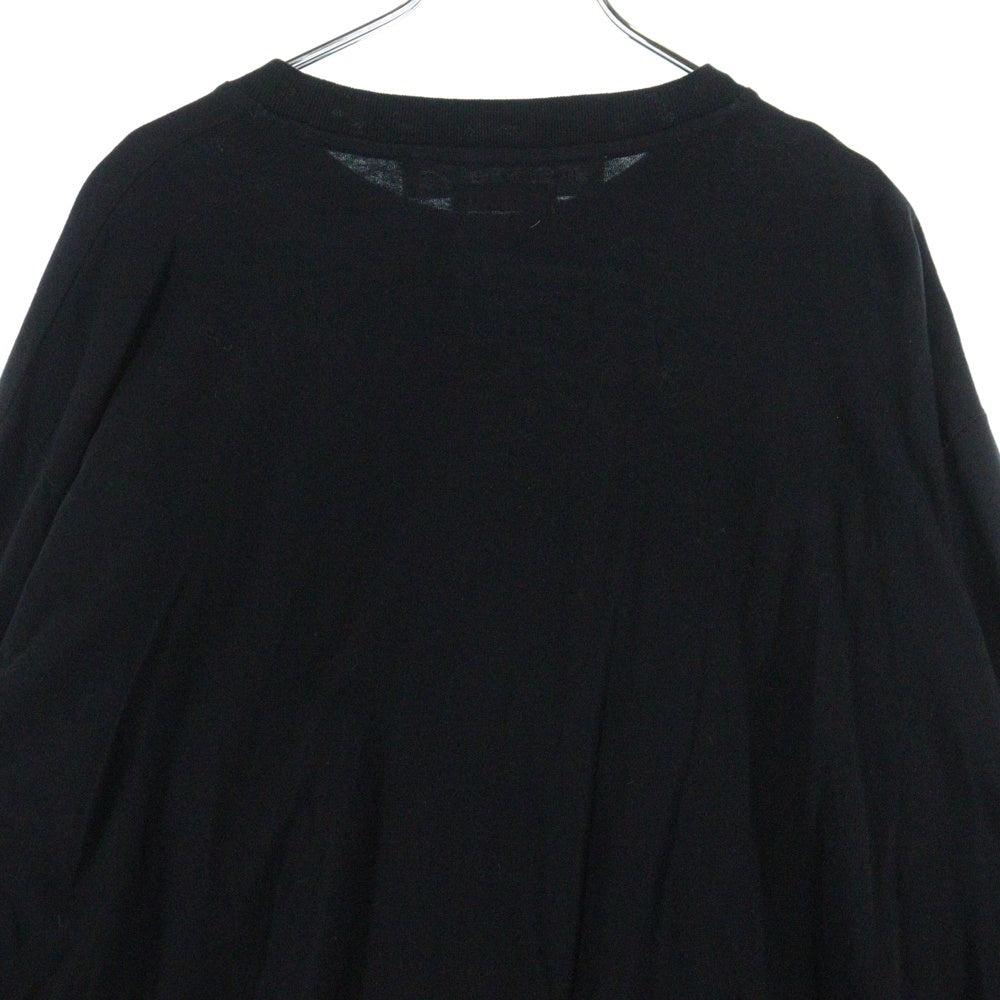 OFF-WHITE(オフホワイト) Longsleeve With Logo Print 袖プリント クルーネック 長袖Tシャツ ブラック OMAB064C99JER001
