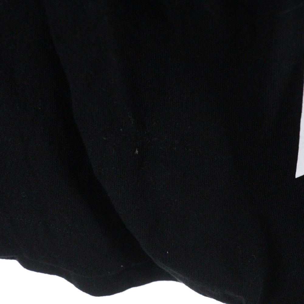 OFF-WHITE(オフホワイト) Longsleeve With Logo Print 袖プリント クルーネック 長袖Tシャツ ブラック OMAB064C99JER001
