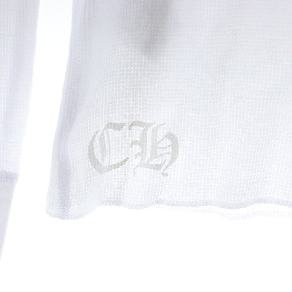 CHROME HEARTS(クロムハーツ) THERMAL L/S VINE DAGGER ヴァインダガー バックプリント サーマル 長袖Tシャツ カットソー ホワイト