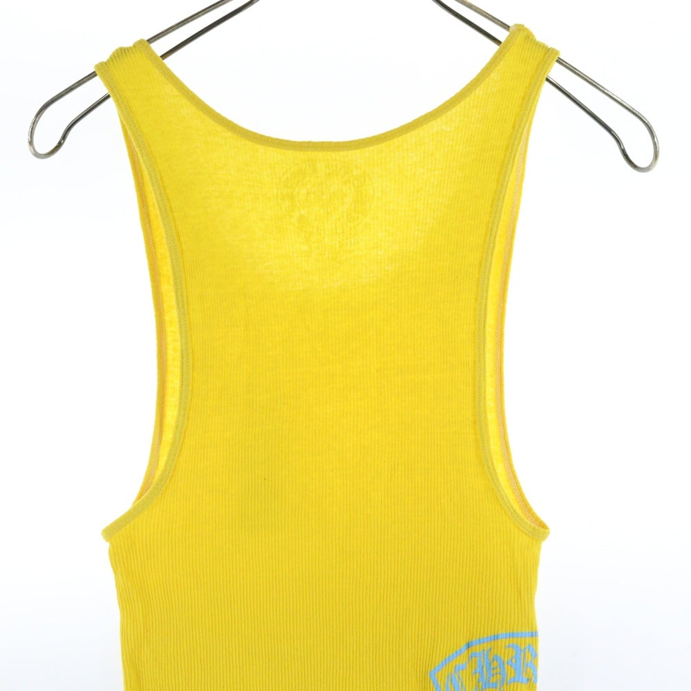 CHROME HEARTS(クロムハーツ) VERTICAL SIDE LOGO TANK TOP ヴァーティカル サイドロゴ タンクトップ イエロー