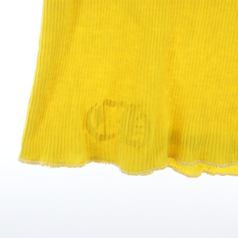 CHROME HEARTS(クロムハーツ) VERTICAL SIDE LOGO TANK TOP ヴァーティカル サイドロゴ タンクトップ イエロー