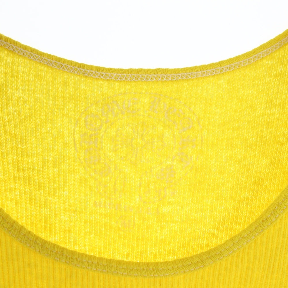 CHROME HEARTS(クロムハーツ) VERTICAL SIDE LOGO TANK TOP ヴァーティカル サイドロゴ タンクトップ イエロー