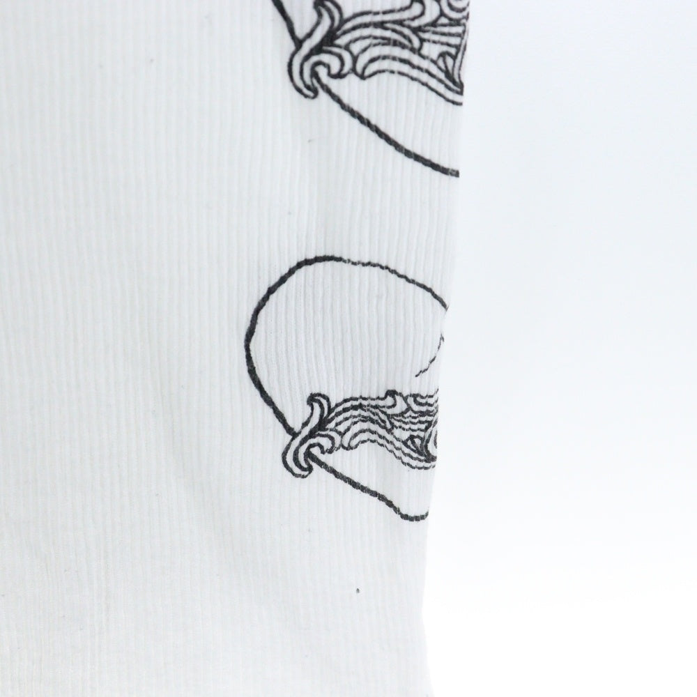 CHROME HEARTS(クロムハーツ) LOVE YOU RIB TANK WHITE オンライン限定ハートプリント タンクトップ ホワイト