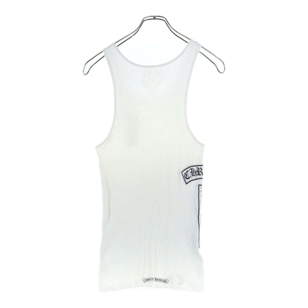 CHROME HEARTS(クロムハーツ) VERTICAL SIDE LOGO TANK TOP ヴァーティカル サイドロゴ タンクトップ ホワイト
