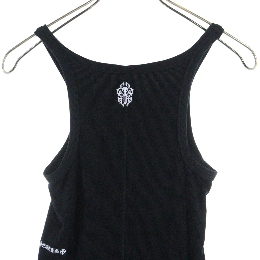 CHROME HEARTS(クロムハーツ) Y NOT VINE DAGGER EMBROIDERY TANK TOP ワイノット ヴァインダガー刺繍タンクトップ ブラック レディース