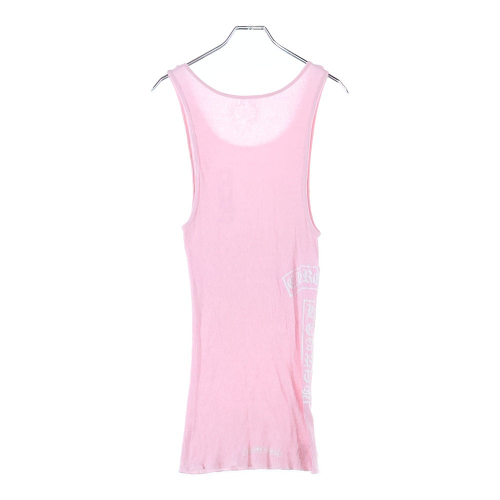CHROME HEARTS(クロムハーツ) VERTICAL SIDE LOGO TANK TOP ヴァーティカル サイドロゴ タンクトップ ピンク
