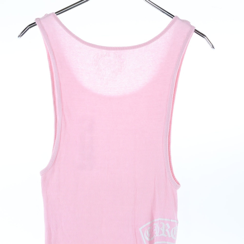 CHROME HEARTS(クロムハーツ) VERTICAL SIDE LOGO TANK TOP ヴァーティカル サイドロゴ タンクトップ ピンク