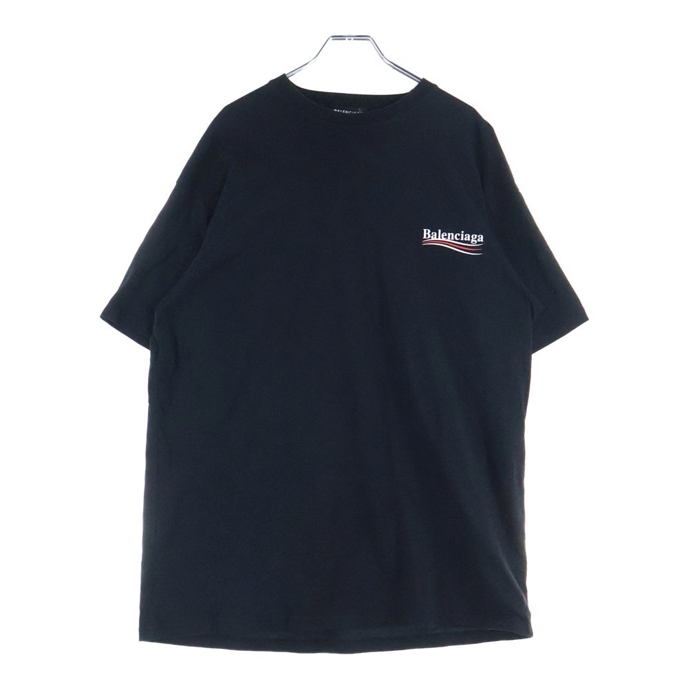 BALENCIAGA(バレンシアガ) キャンペーンロゴプリント クルーネック 半袖Tシャツ 556150 TAV44