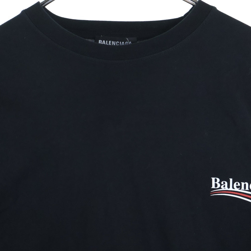 BALENCIAGA(バレンシアガ) キャンペーンロゴプリント クルーネック 半袖Tシャツ 556150 TAV44