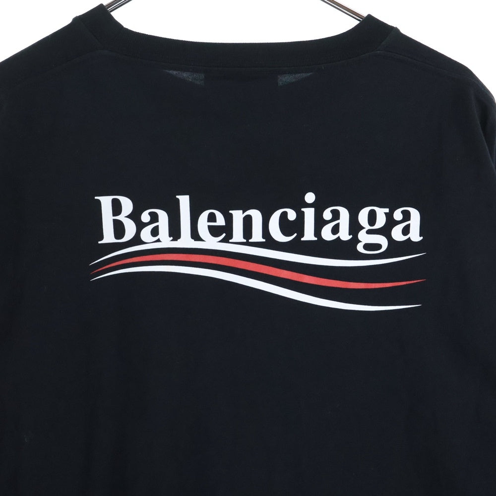 BALENCIAGA(バレンシアガ) キャンペーンロゴプリント クルーネック 半袖Tシャツ 556150 TAV44